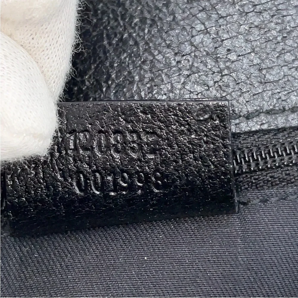 Gucci eclipse black canvas tote bag